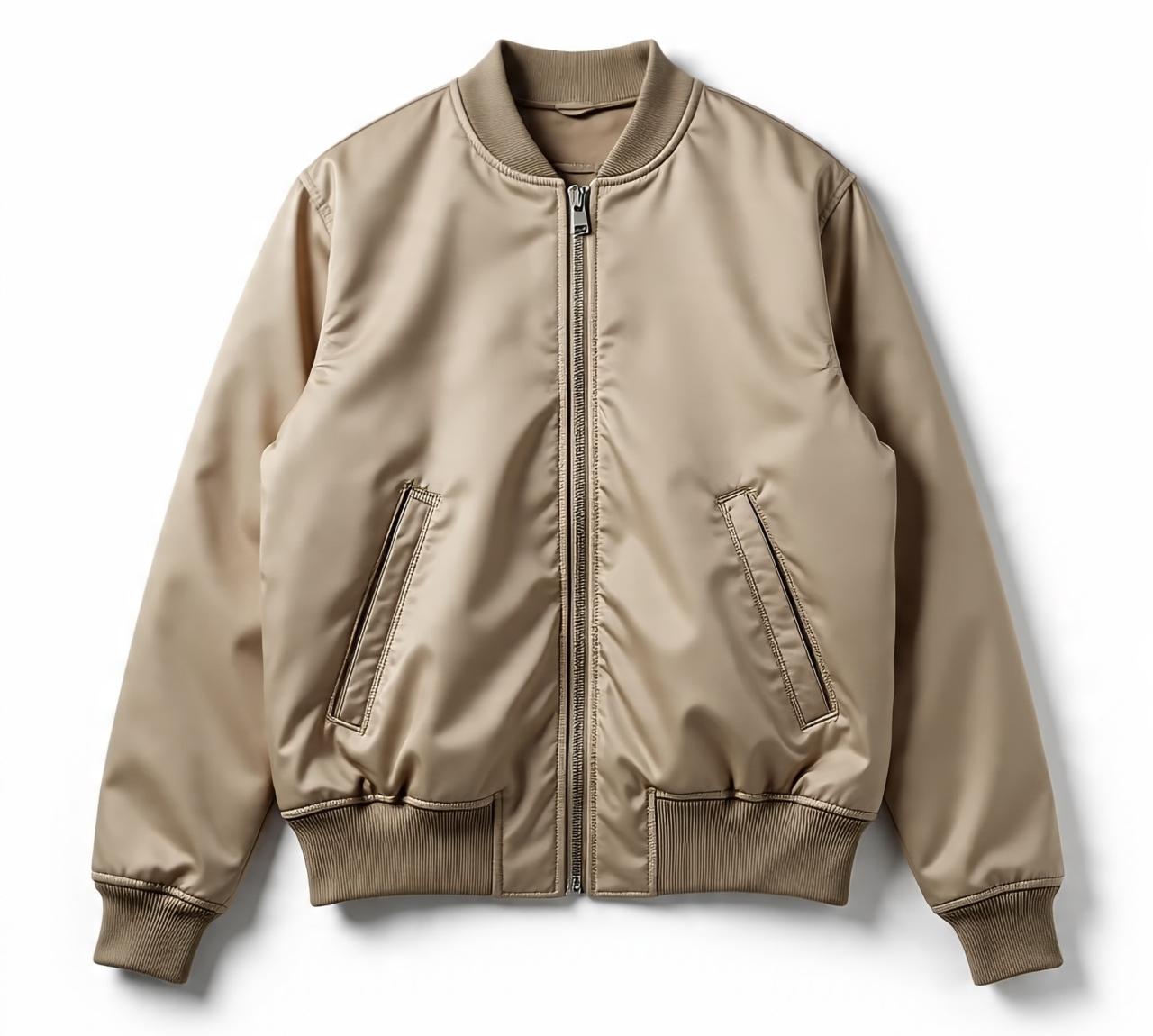 beige_bomber_jacket_laid_flat_on_pure