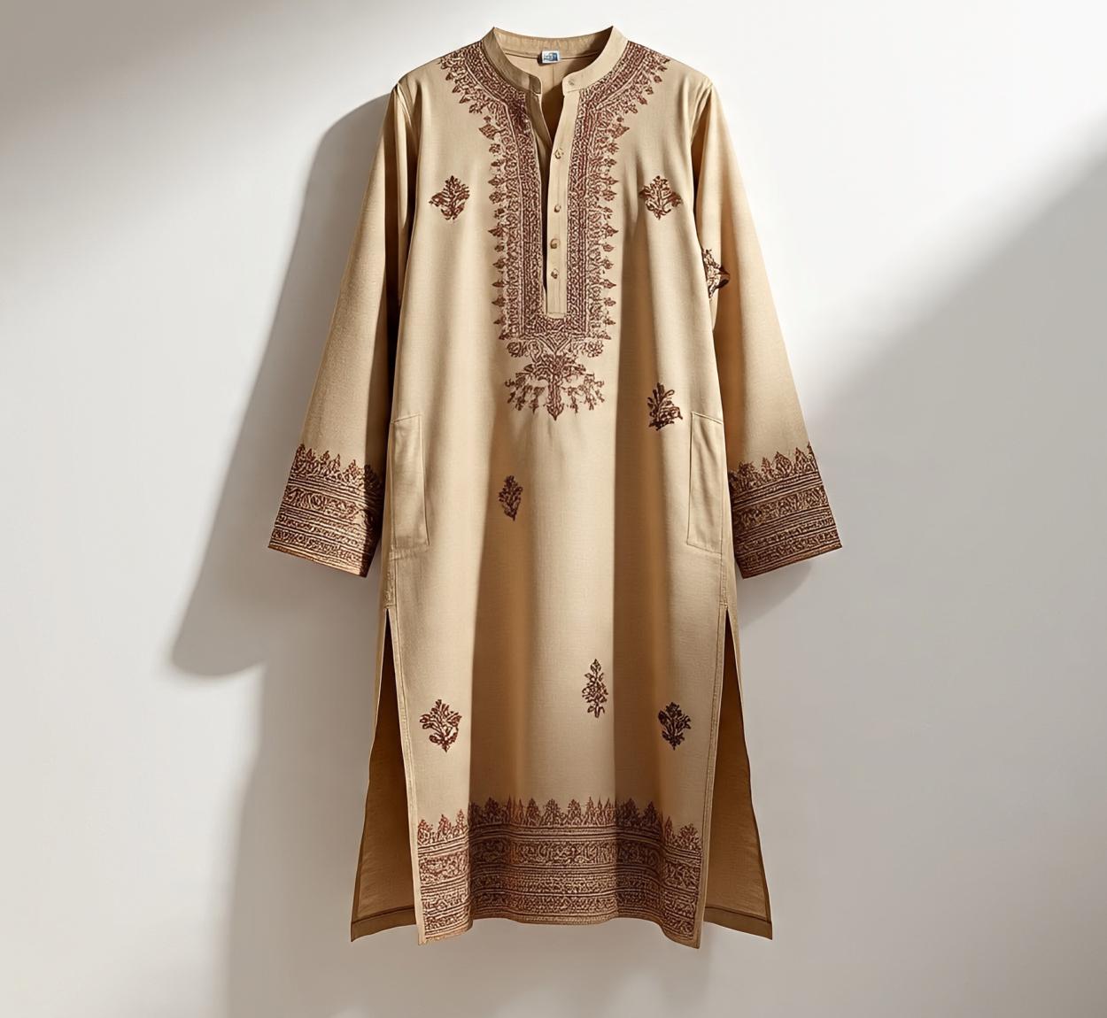 beige_kurti_with_hand_block_prints_and