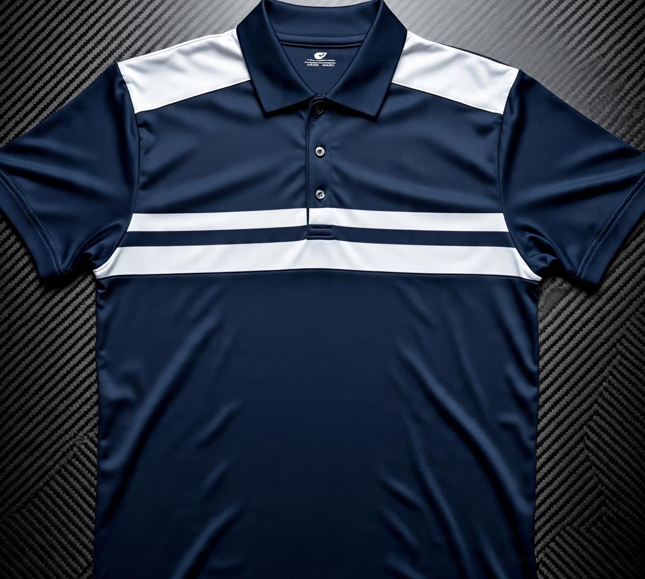 flat_lay_of_a_sporty_polo_t_shirt_with