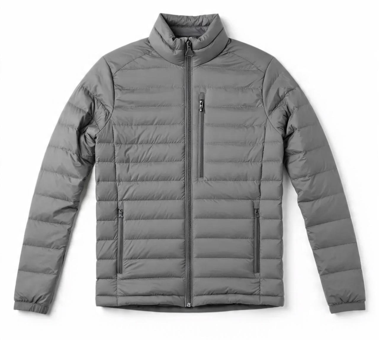 gray_lightweight_packable_puffer_jacket_laid_flat