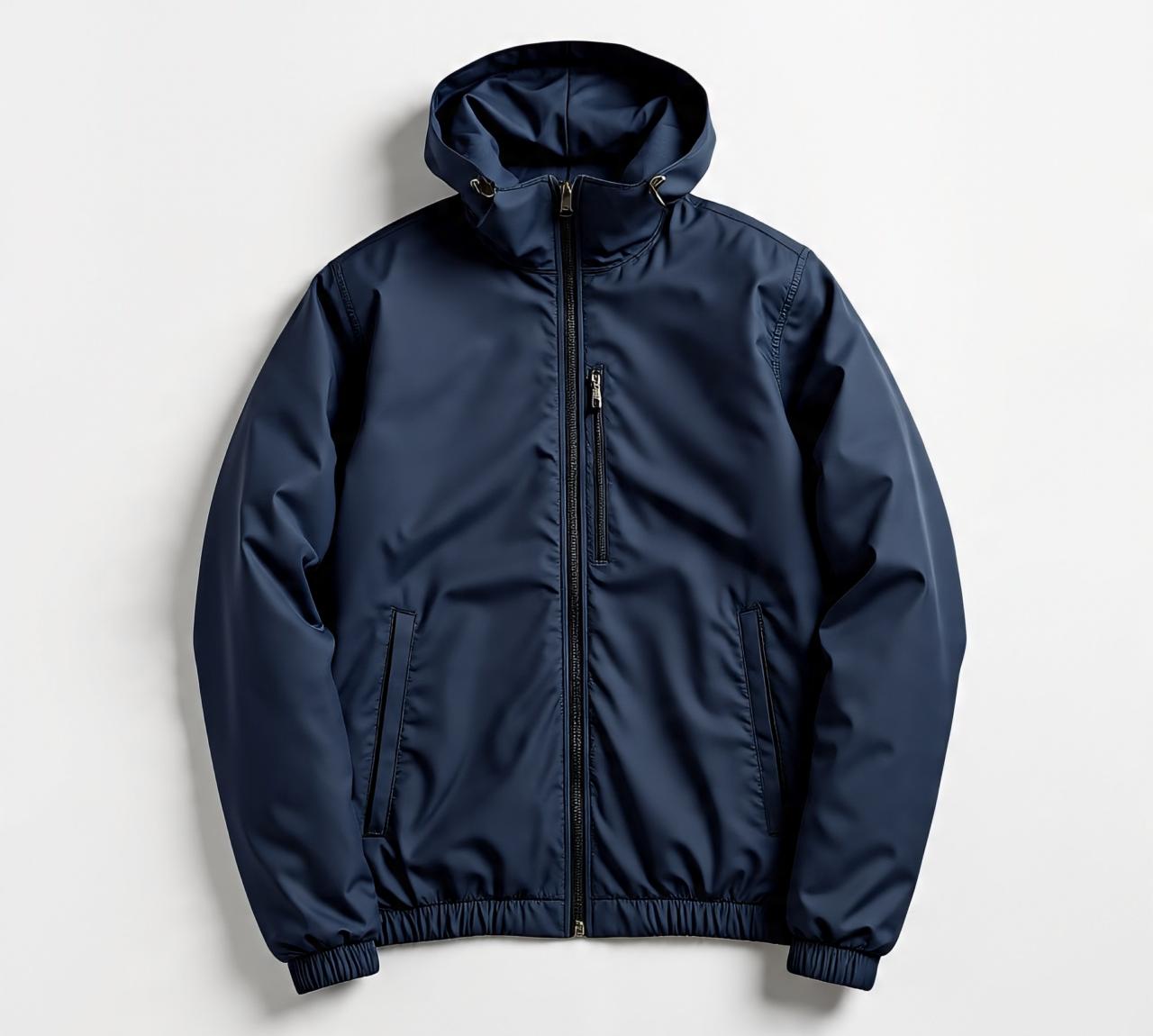 navy_blue_windbreaker_jacket_laid_flat_on